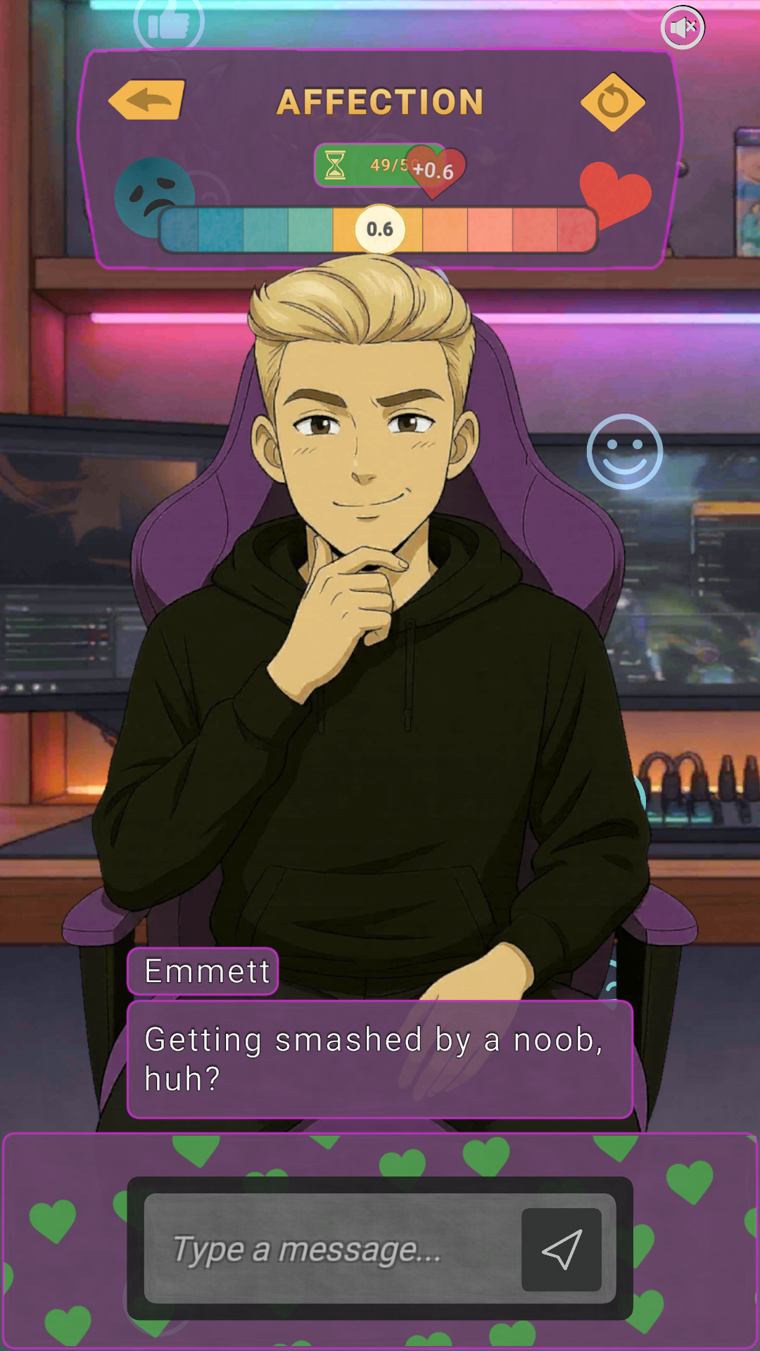Charmora screenshot — Emmett