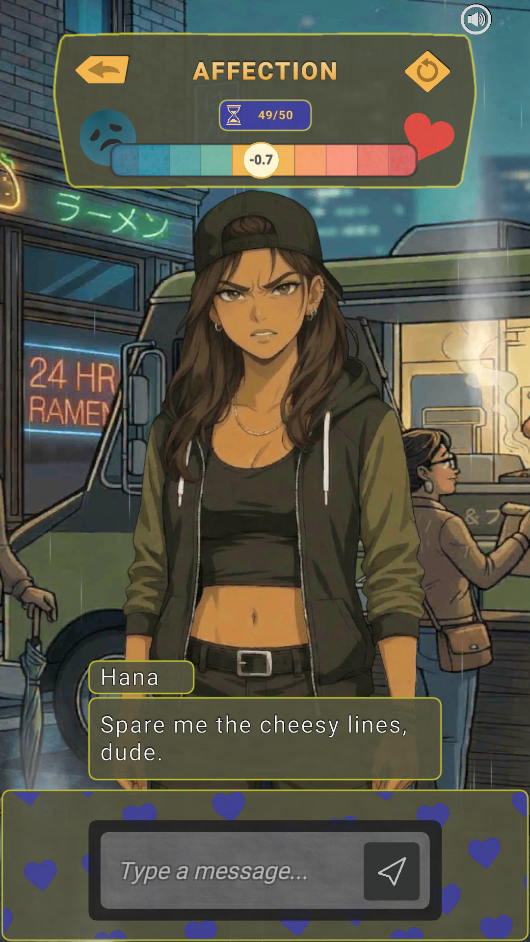 Charmora screenshot — Hana
